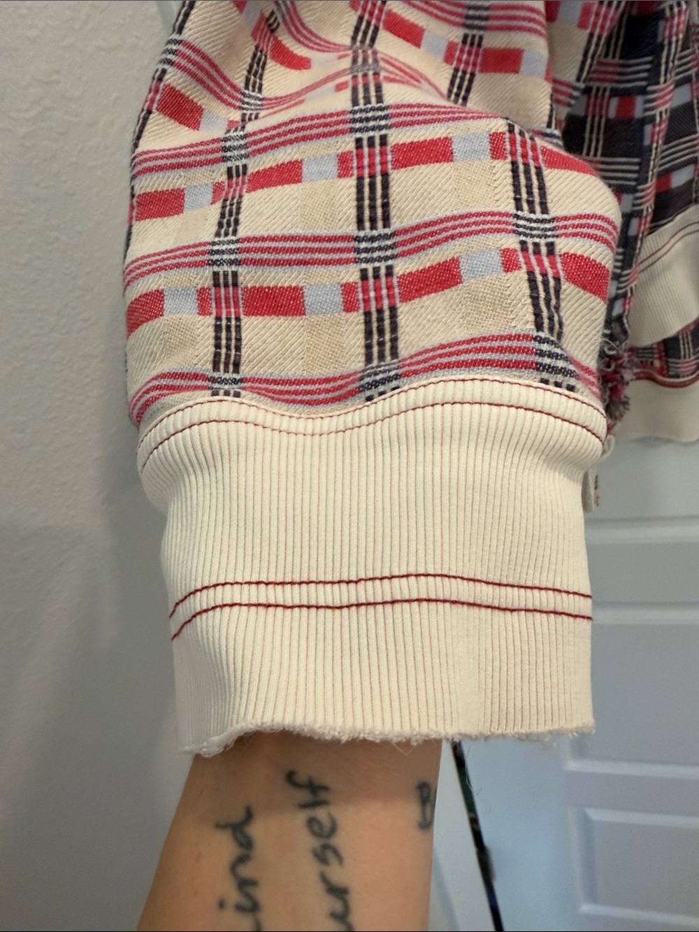 We The Free Jacquard Cropped Pullover Size M GUC - Picture 9 of 13